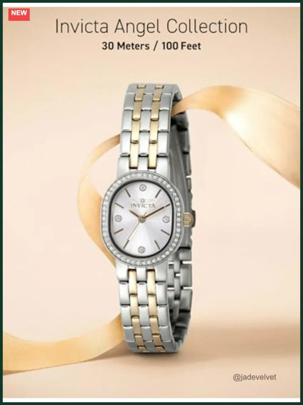 Invicta Angel Lady 20mm Stainless Steel Quartz Watch Water Resistant 30m